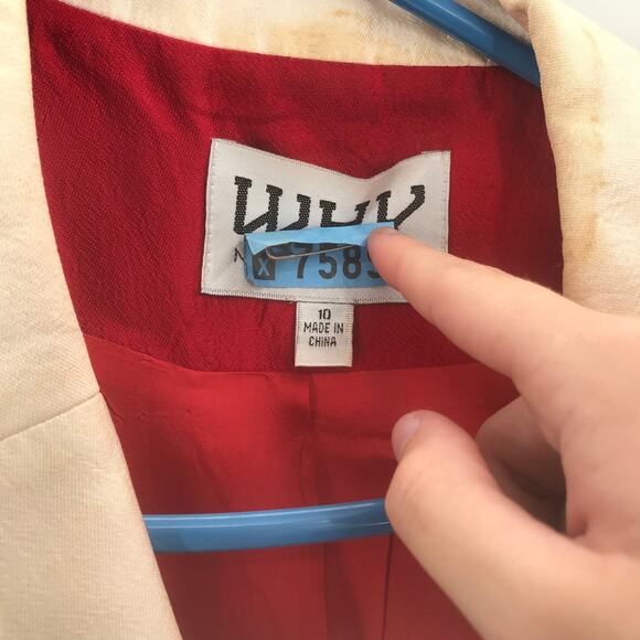 Unhy New York 2 Piece Skirt Suit Jacket A-Line 10 - Picture 6 of 12